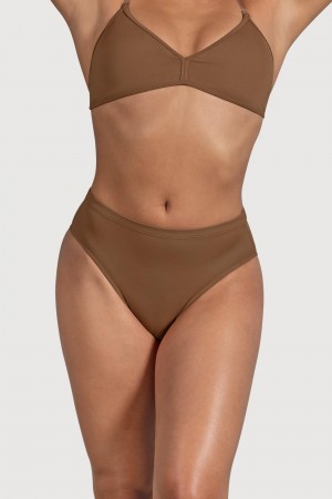 Almond Women's Bloch Aquila High Waist Underwear | FUSHY17883