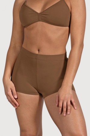 Almond Women's Bloch Capella High Waist Underwear | ZUSNQ21378