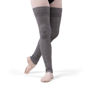 Baby Pink/Dark Grey Men's Bloch Knit Long Ribbed Legwarmers Knitwear | USQCS27874