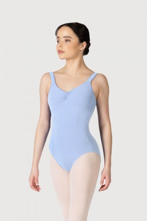 Ballet Blue Women's Bloch Paradise Contour Leotards | UUSND45359