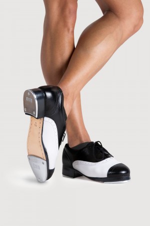 Black/White Men's Bloch Jason Samuels Smith Tap & Stage Shoes | USXBR12599