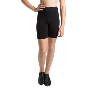 Black Kids' Bloch Basic Bike Length Short Bottoms | FUSHY78828