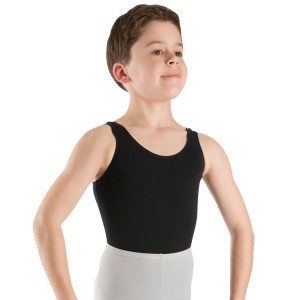 Black Kids' Bloch Billy Sleeveless Tops | USZPD94660