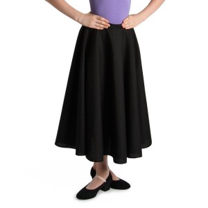 Black Kids' Bloch Cara Skirts | USZPD48834