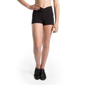 Black Kids' Bloch Chavelle Hipster Front Short Bottoms | ZUSNQ93454