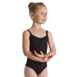 Black Kids' Bloch Evanleigh Princess Line Leotards | PUSER84767