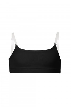 Black Kids' Bloch Leia Crop Top Underwear | GUSEC70324