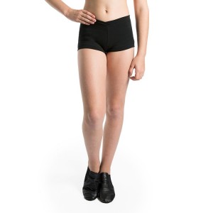 Black Kids' Bloch Rena Micro Fitted Short Bottoms | EUSHC88095