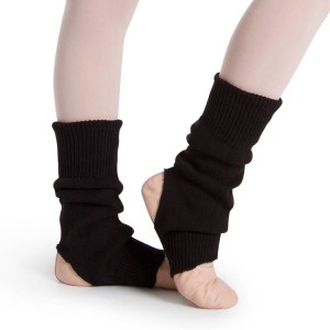 Black Kids' Bloch Stirrup Legwarmers Knitwear | YUSGT20693