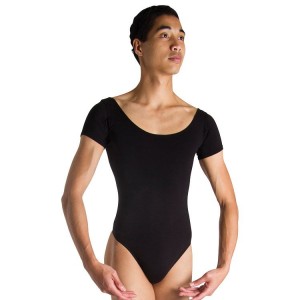 Black Men's Bloch Brett Leotards | USIIZ65052