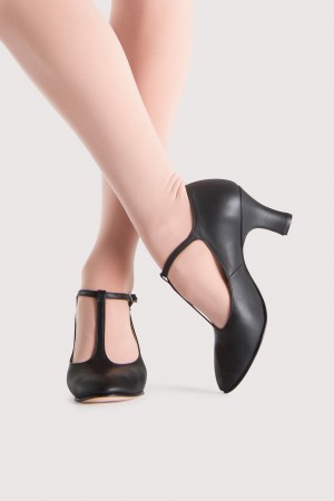 Black Women's Bloch Chord T-Bar 76mm (3 inch) Tap & Stage Shoes | DUSVO76264