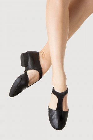 Black Women's Bloch Elastosplit Grecian Jazz | DUSVO23076