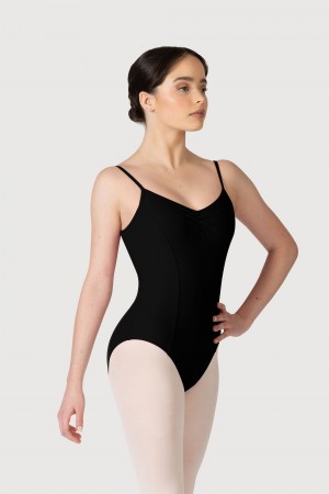 Black Women's Bloch Overture Oriana Princess Seam Leotards | USXMI85689