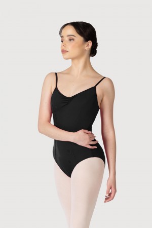 Black Women's Bloch Overture Oxana Quad Strap Leotards | GUSEC24673