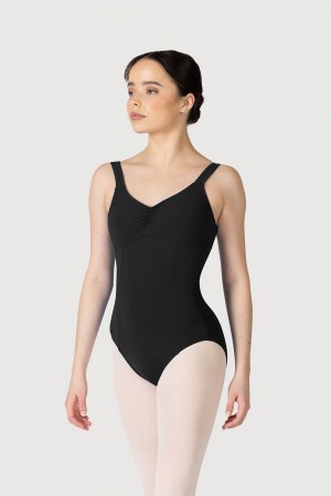 Black Women's Bloch Paradise Contour Leotards | YUSGT81272