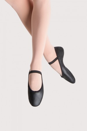 Black Women's Bloch Prolite Leather Ballet Flats | YUSGT92902