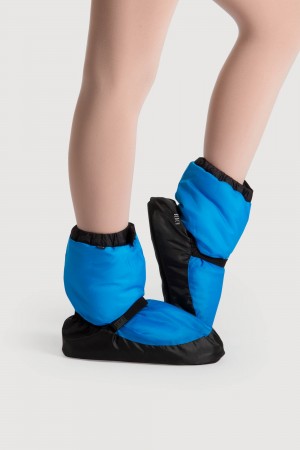 Blue Fluro Kids' Bloch Children Warmup Booties | USJZR81324