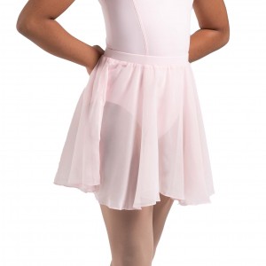 Candy Pink Kids' Bloch Chayanne Chiffon Short Circle Skirts | PUSQX48181