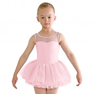 Candy Pink Kids' Bloch Emica Sweetheart Dress | USDYB14593