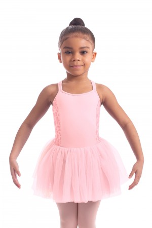 Candy Pink Kids' Bloch Mendy Animal Printed Mesh Tutu Leotards | USNZX85391