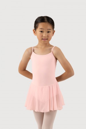 Candy Pink Kids' Bloch Oriole Camisole Leotards | USICD79016