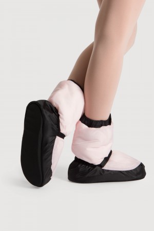 Candy Pink Women's Bloch Adult Warmup Booties | XUSBH40041