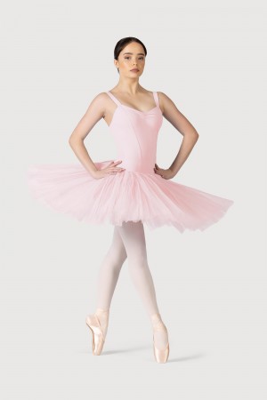 Candy Pink Women's Bloch Classic Practice ½ Tutu Skirts | ZUSNQ59990