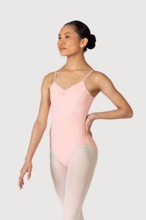 Candy Pink Women's Bloch Overture Oriana Princess Seam Leotards | USJZR67197