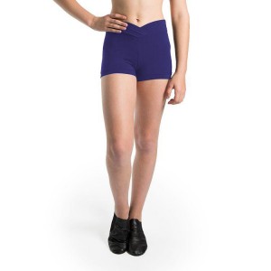 Deep Purple Kids' Bloch Chavelle Hipster Front Short Bottoms | TUSWZ16162