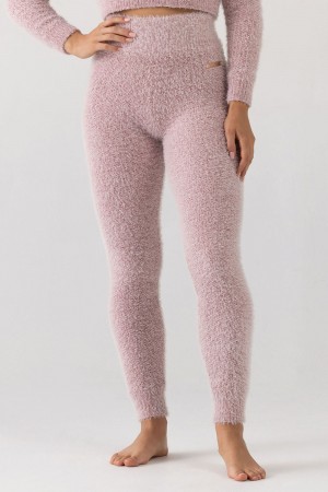 Dusty Pink Women's Bloch Popcorn Stitch Tight Knitwear | EUSHC26112