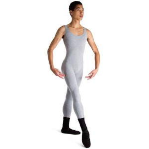 Grey Marle Men's Bloch Mark Scoop Neck Tank Unitards | PUSQX66152