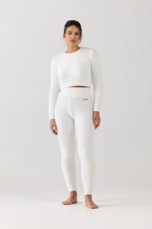 Ivory Women's Bloch Popcorn Stitch Tight Knitwear | LUSSX74604