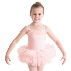 Light Pink Kids' Bloch Desdemona Leotard Dress | AUSWC44379