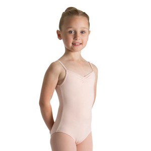 Light Pink Kids' Bloch Teresa Pinch Front And Back Leotards | DUSVO51776