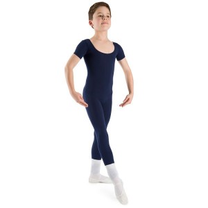 Navy Kids' Bloch Matt Unitard Tight | EUSHC32952