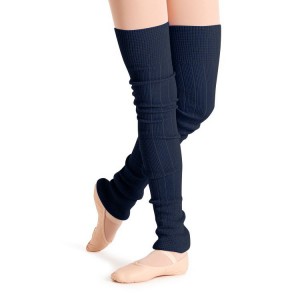 Navy Men's Bloch Long Ribbed Legwarmers Knitwear | AUSDF48591