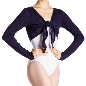 Navy Women's Bloch Karola Cropped Tie Tops | USICD93551