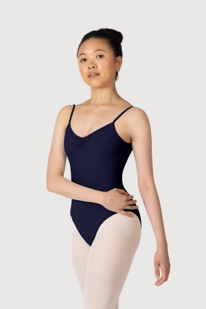 Navy Women's Bloch Overture Oriana Princess Seam Leotards | TUSPQ34355