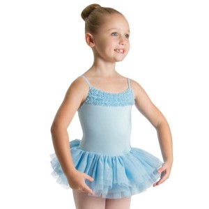 Pastel Blue Kids' Bloch Desdemona Leotard Dress | FUSHY75217