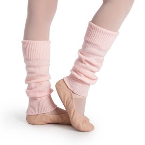 Pink Kids' Bloch Ankle Legwarmers Knitwear | USJKU59306