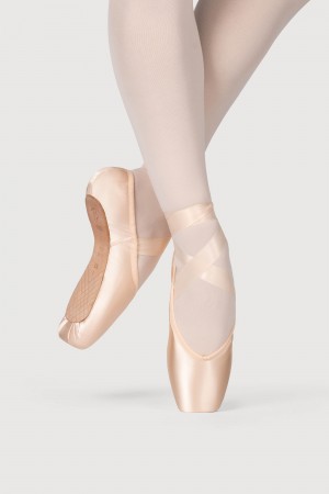 Pink Women's Bloch Axiom Pointe Shoes | LUSSX44557