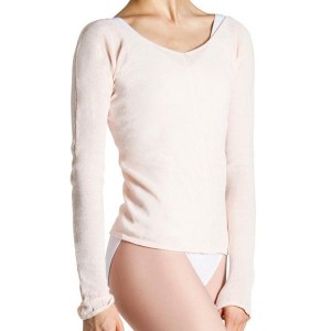 Pink Women's Bloch Kara Long Sleeve V Tops | PUSER21502