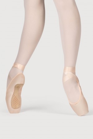 Pink Women's Bloch Mirella Whisper Matte Pointe Shoes | QUSWA81942