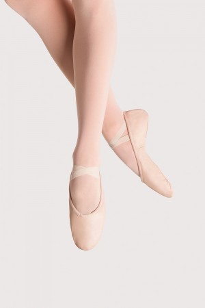 Pink Women's Bloch Prolite II Leather Ballet Flats | USNZX14447