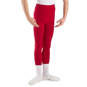 Red Kids' Bloch Dale Footless Tight | USCIF27594