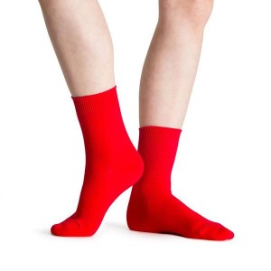 Red Women's Bloch Ankle Socks | BUSSO54922