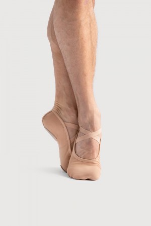 Sand Men's Bloch Performa Stretch Canvas Ballet Flats | XUSBH35180