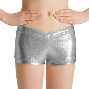 Silver Kids' Bloch Vegas Short Bottoms | USQCS74204