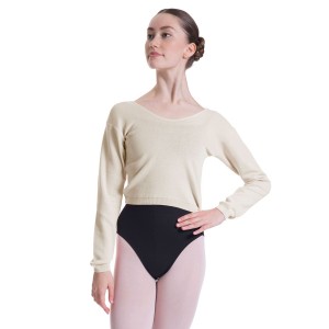 String Women's Bloch Overt Cropped Long Sleeve Sweater Tops | USZDE98740