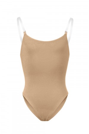 Tan Kids' Bloch Auva Body Liner Underwear | USCVG26836